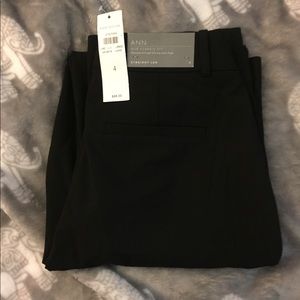 Black skinny leg dress pants